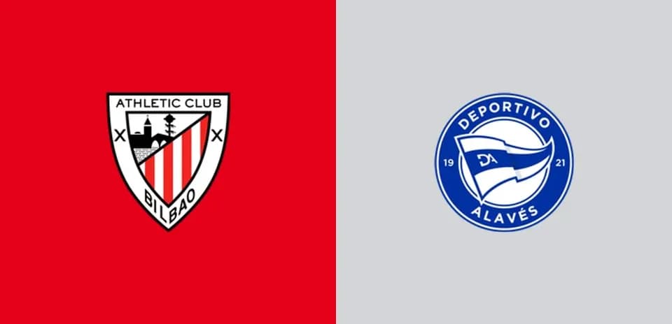 Logos of Athletic Club and Deportivo Alavés