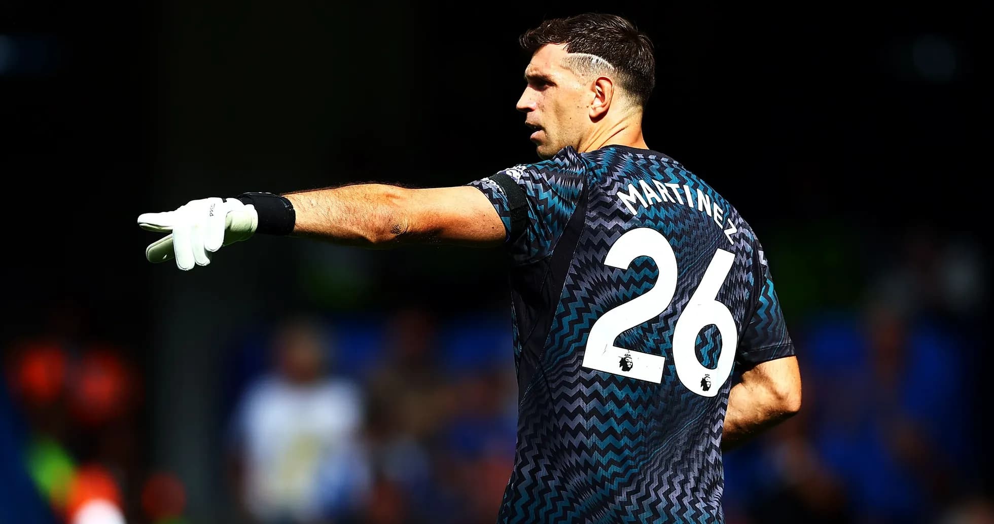 Goalkeeper directing teammates during a match