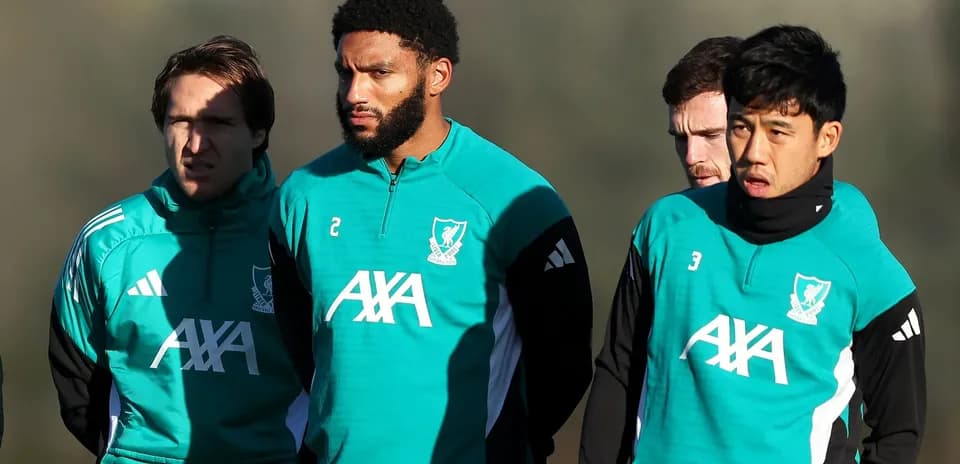 Players in training gear during team training session