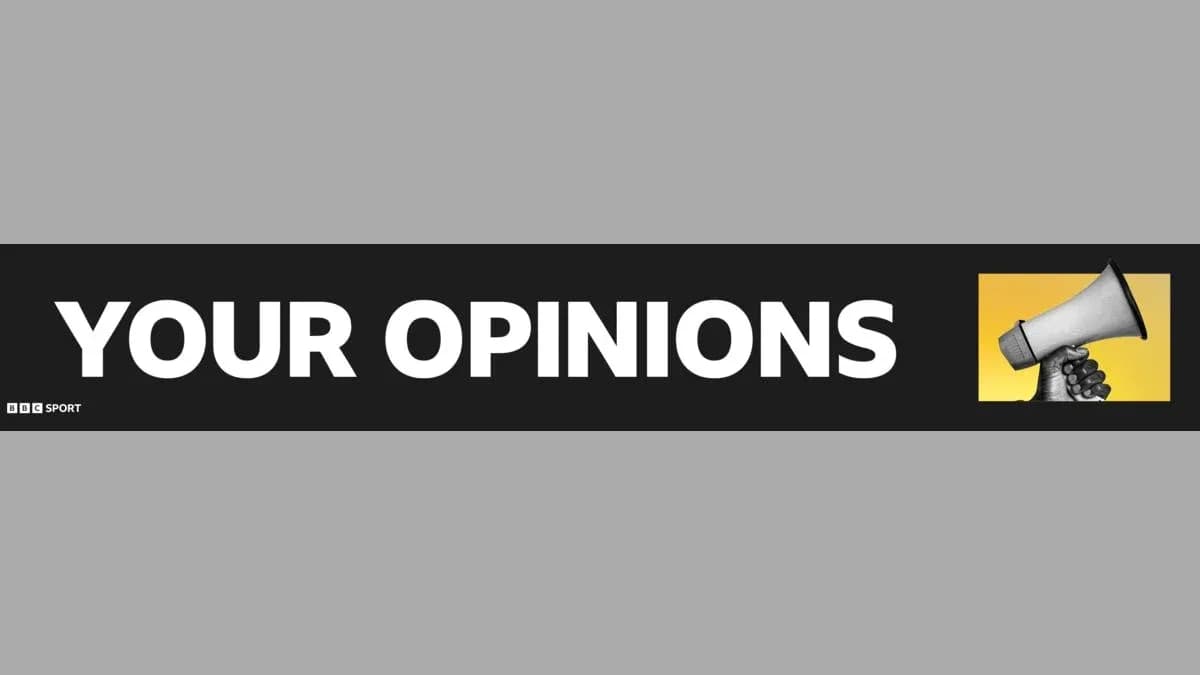 Text banner reading 'YOUR OPINIONS' with a megaphone