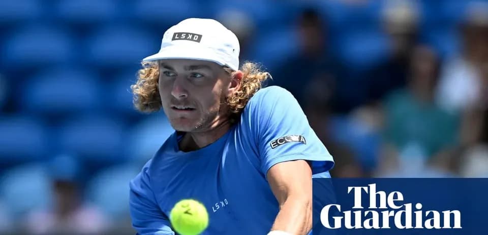 Tennis player preparing to hit a ball