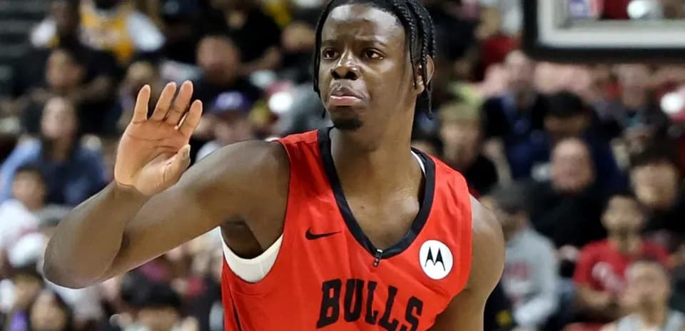 Player gesturing during a basketball game