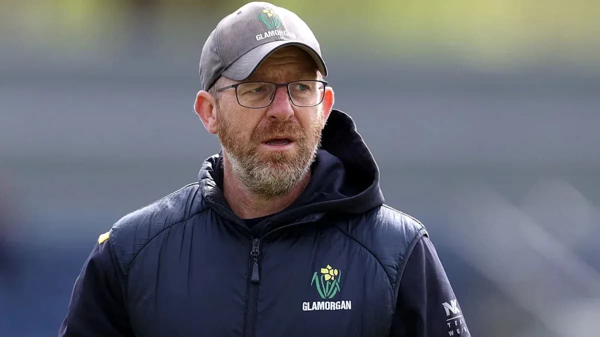 Coach wearing Glamorgan attire on the field