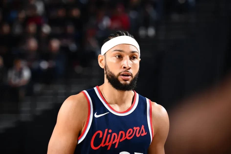 Player in Clippers jersey during game moment