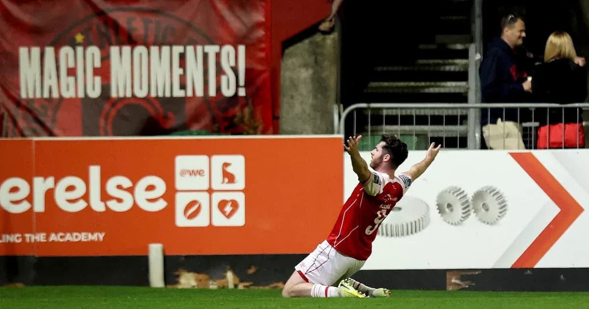 Player celebrating after scoring a goal