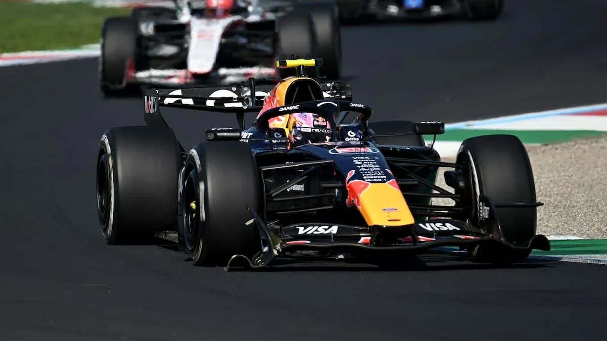 Red Bull Racing car on track during Formula 1 race