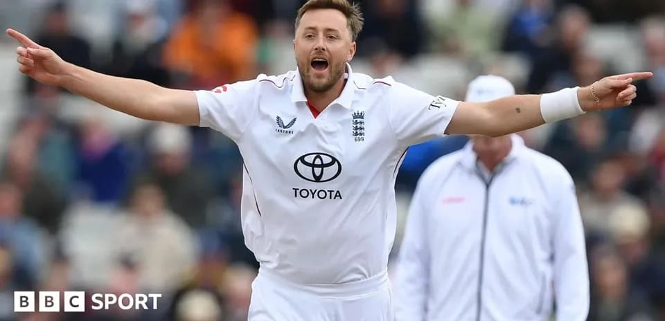 Bowler celebrating a wicket during a cricket match