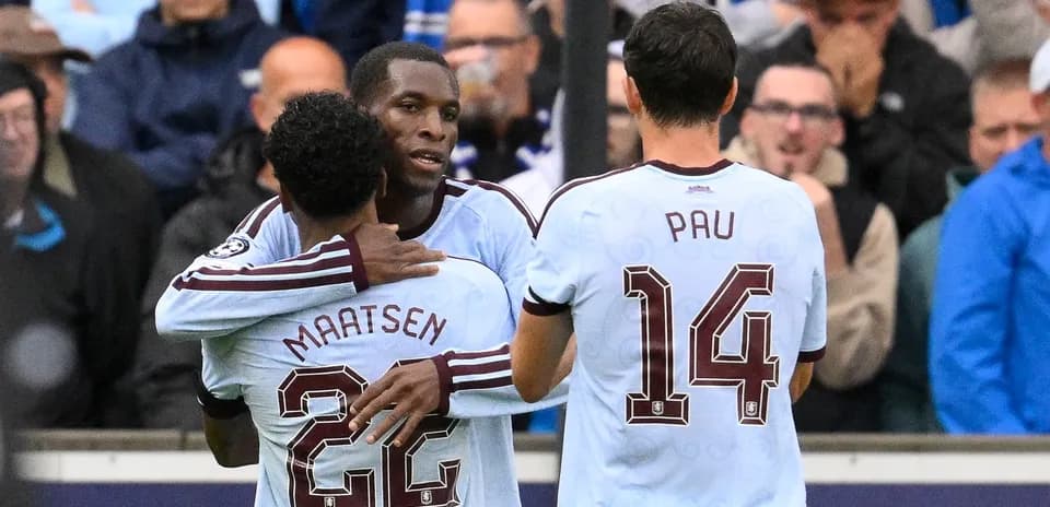 Players celebrating together during a match