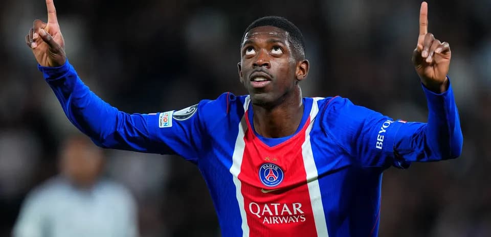 Player celebrating goal with one finger raised