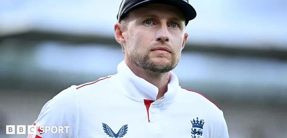 Cricketer wearing England kit with cap and sunglasses