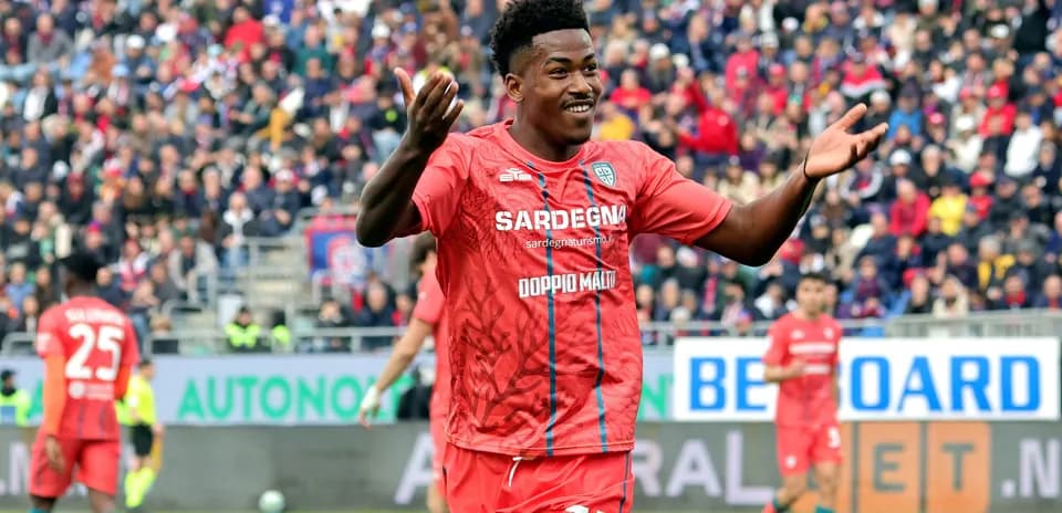 Player celebrating on the field during a match