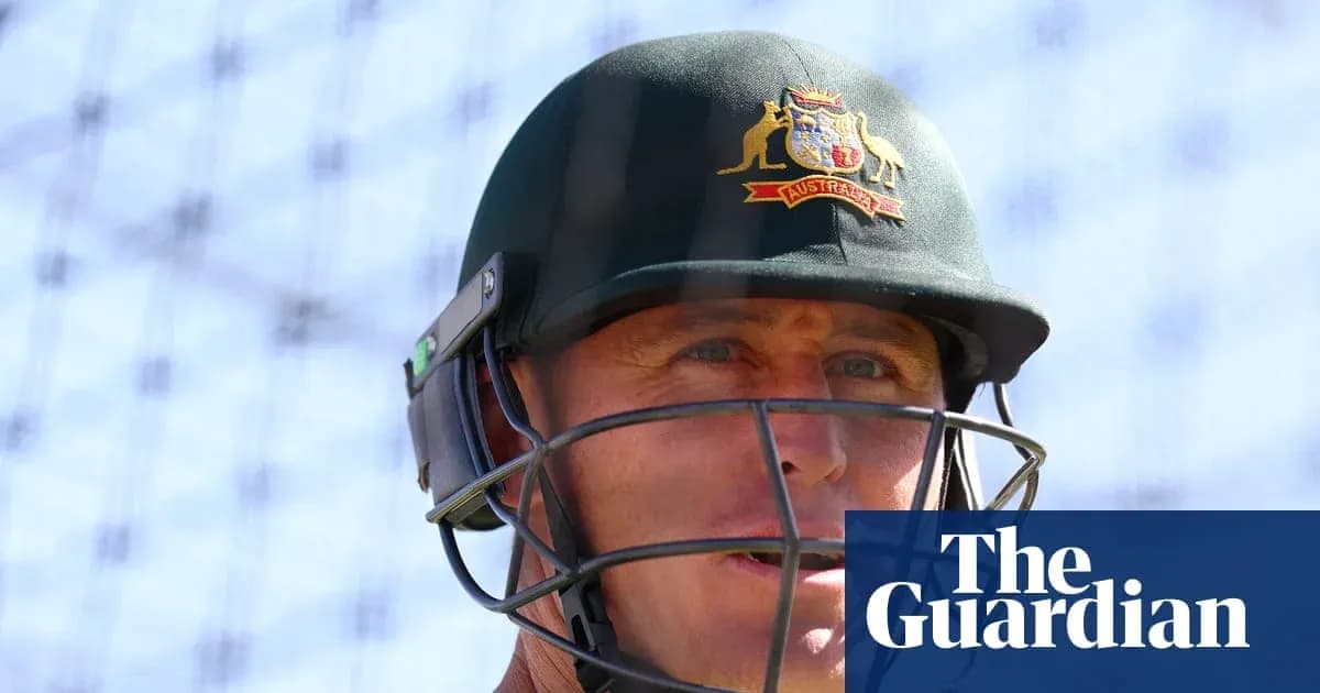 Cricketer in helmet during training session