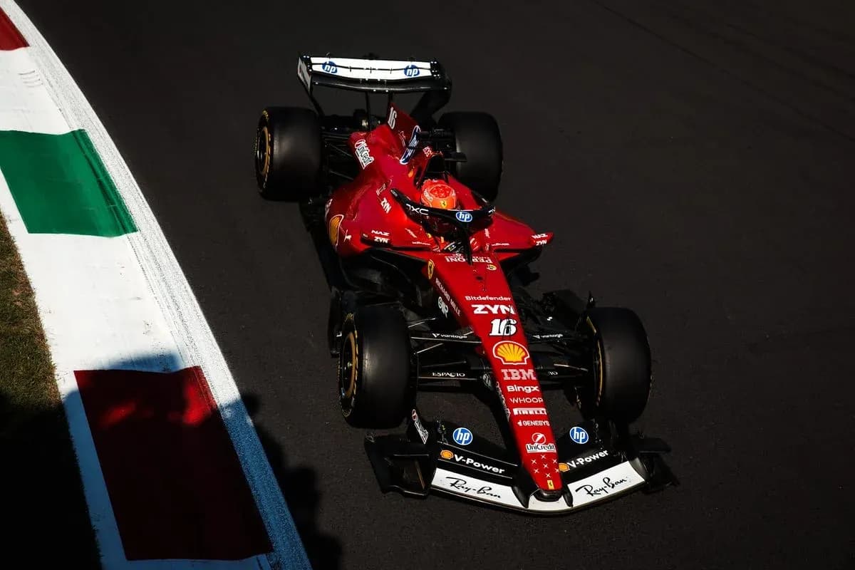 Ferrari Formula 1 car racing on track