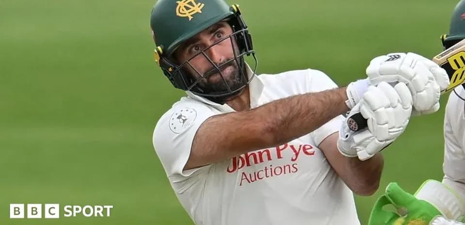 Batsman hitting the ball during cricket match