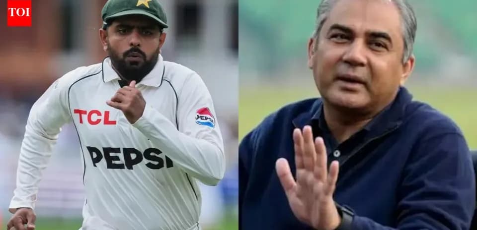 Cricketer running alongside a commentator discussing strategy