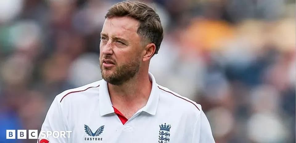 Cricketer in England jersey during match