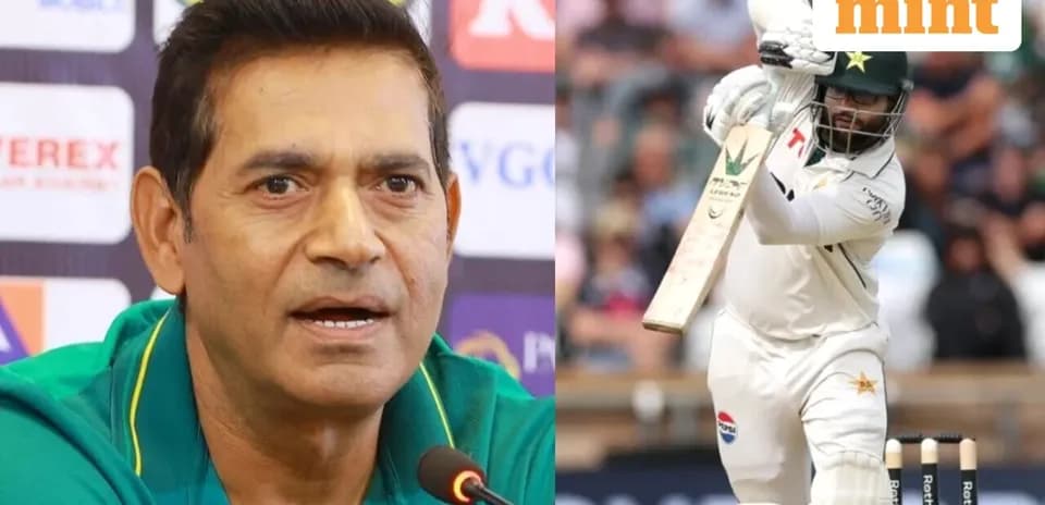 Cricketer batting during match; coach speaking at press conference