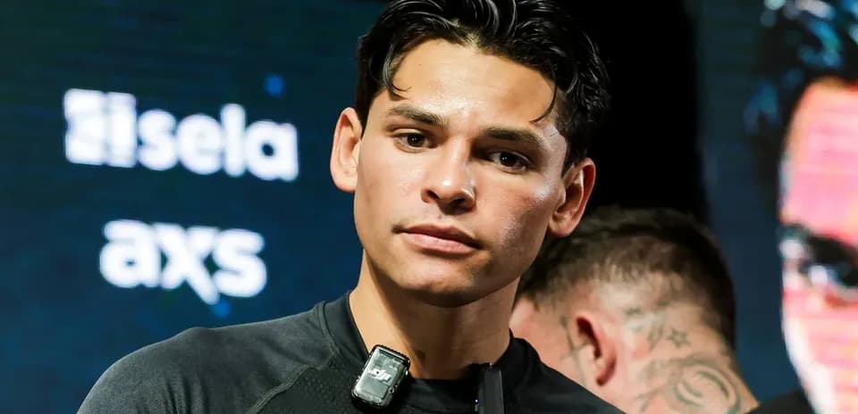 Boxer preparing for an event with microphone