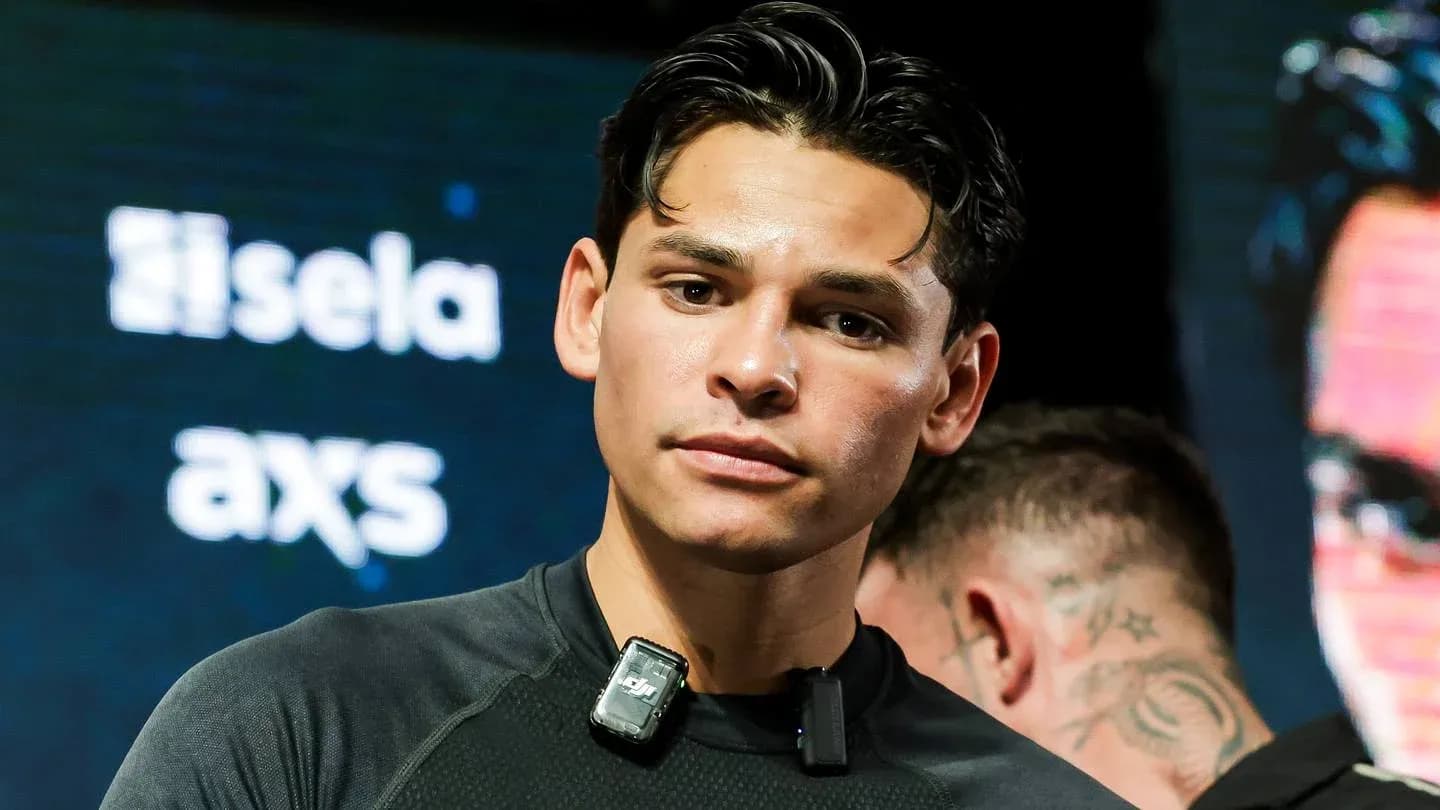 Boxer preparing for an event with microphone