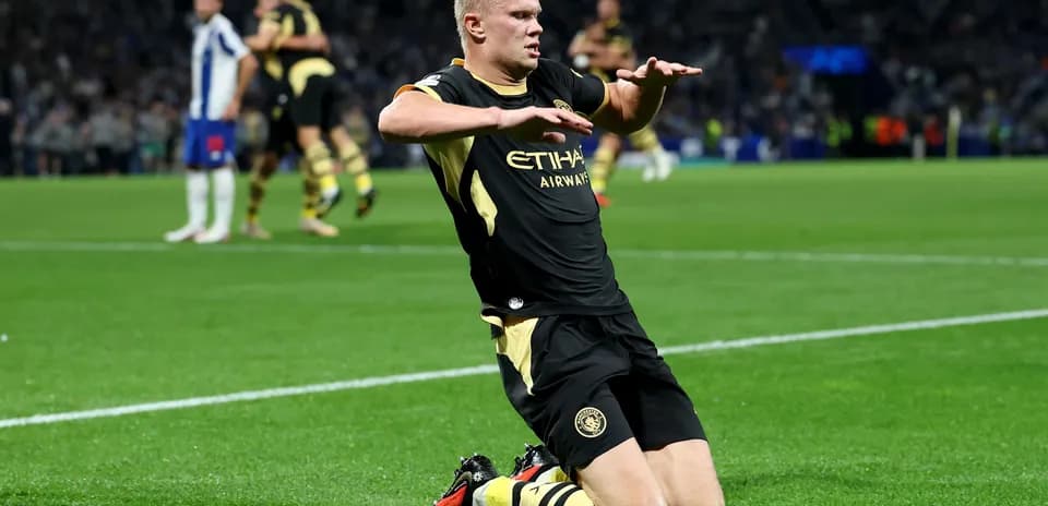Player celebrating after scoring a goal on field
