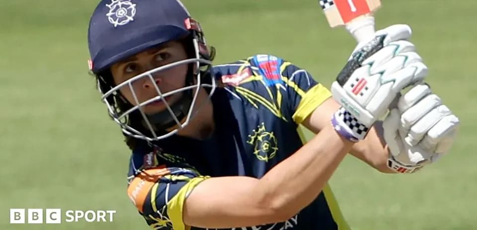 Cricketer batting during a match at the field