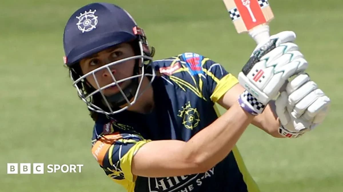 Cricketer batting during a match at the field