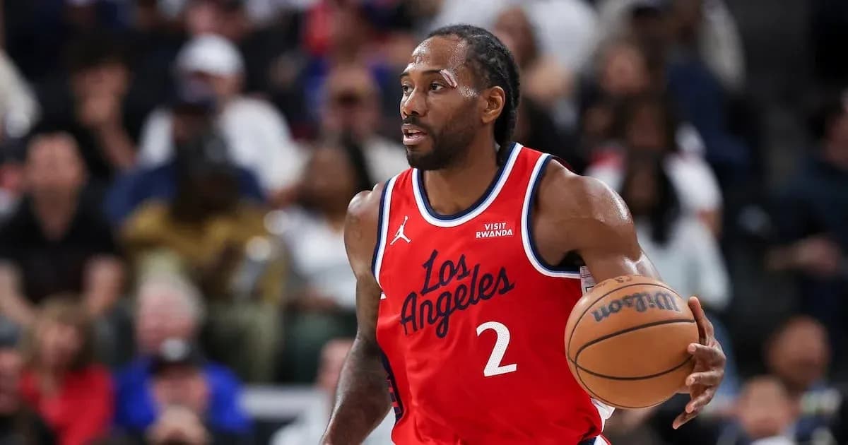 Player dribbling basketball during game action
