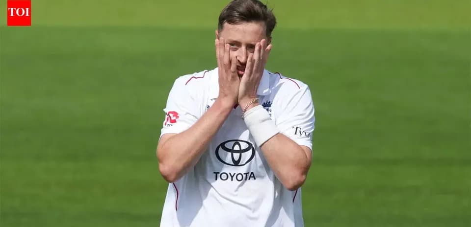Cricketer reacting after a missed opportunity on field