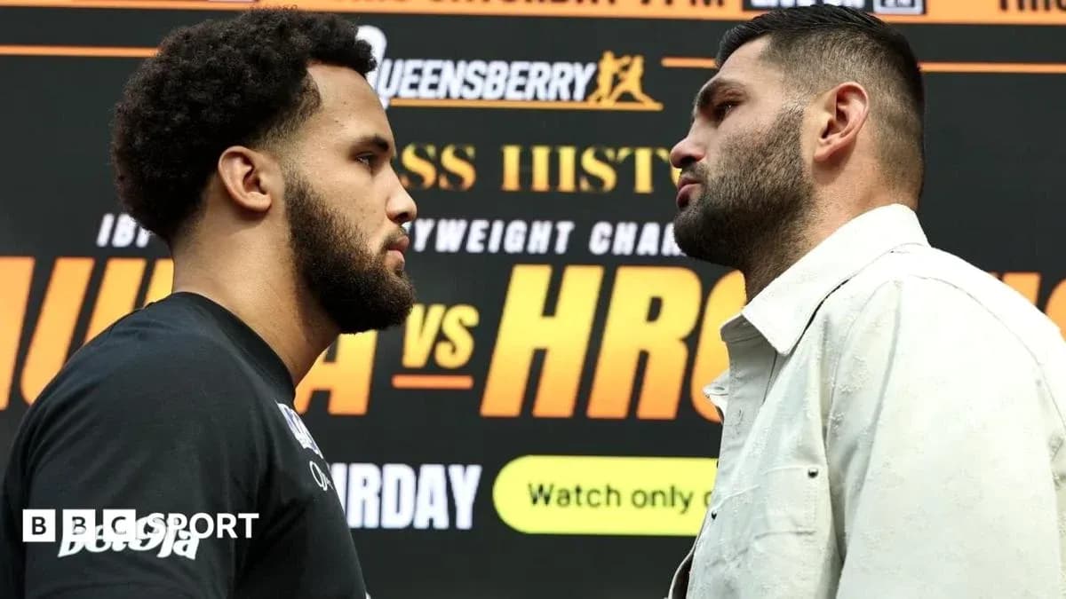 Boxers face-off during press conference for fight