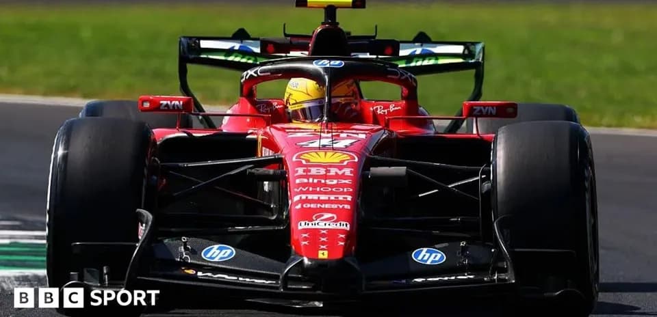 Ferrari Formula 1 car racing on track