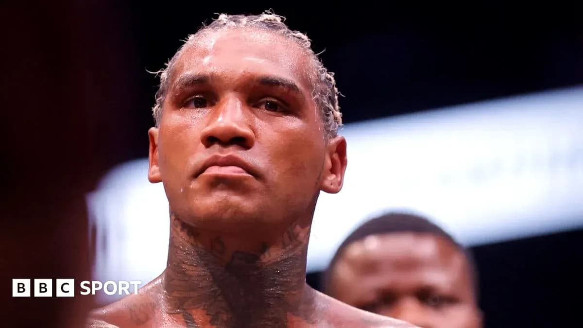 Boxer focused before entering the ring