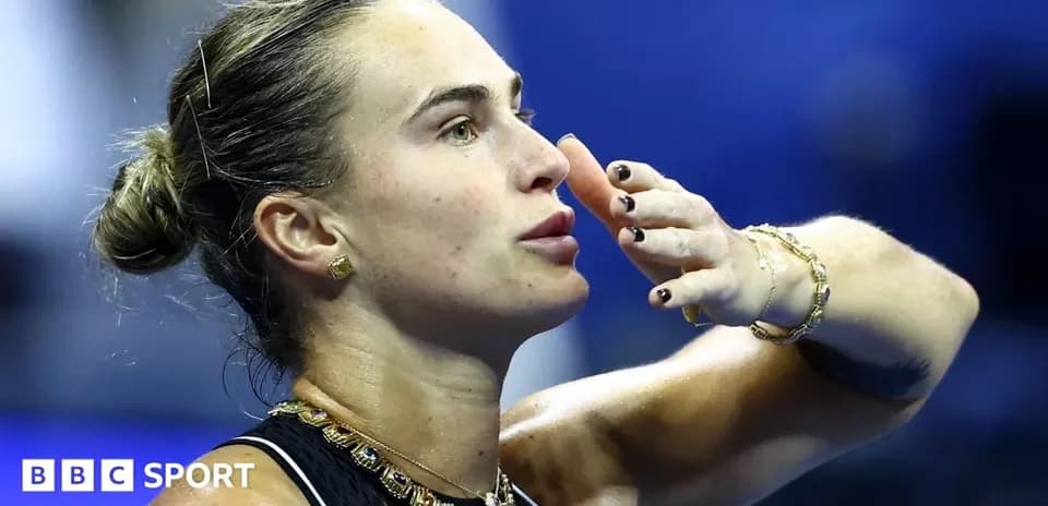 Tennis player celebrating after a match point