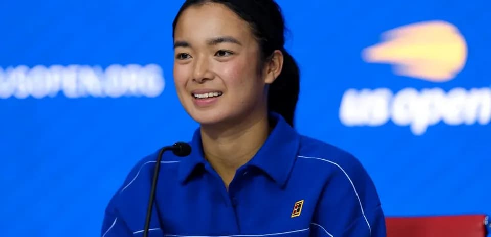 Player speaking at US Open press conference