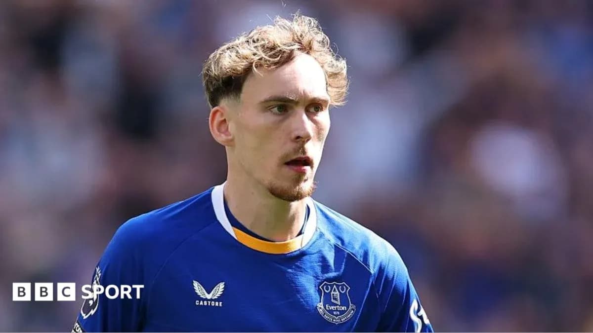 Player wearing Everton jersey during match