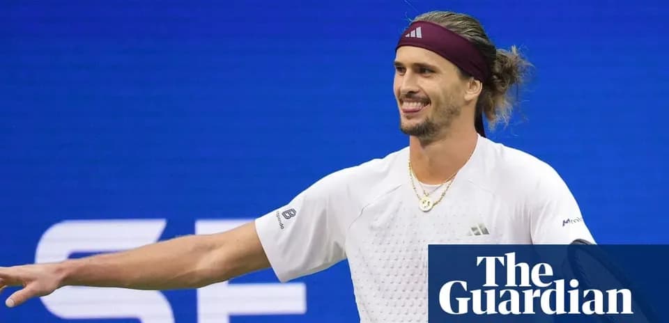 Tennis player celebrating during a match