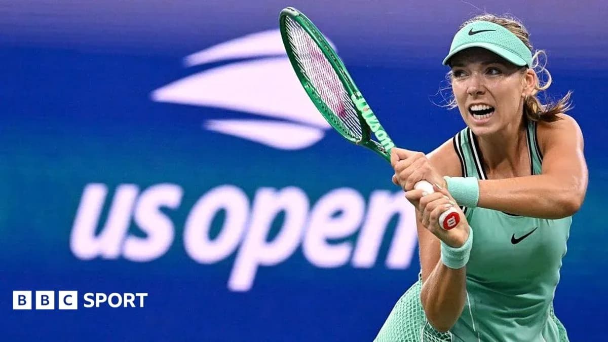 Tennis player preparing to hit a forehand shot