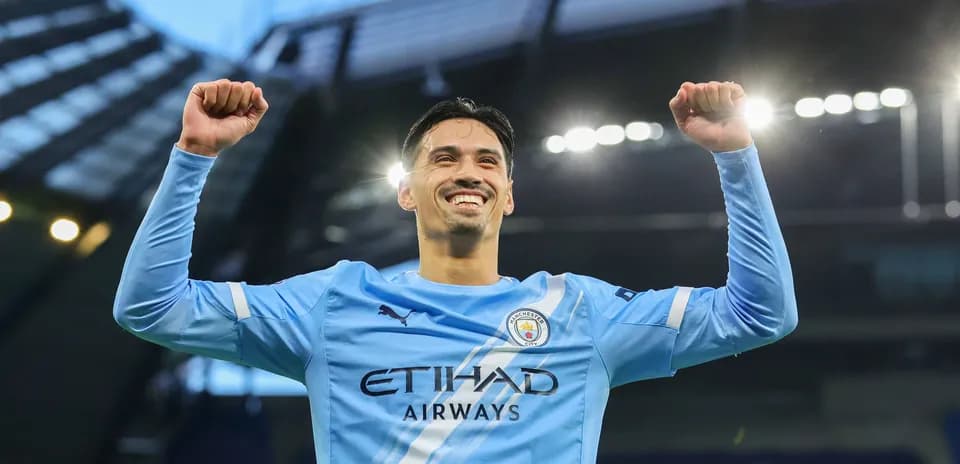 Player celebrating victory at the stadium
