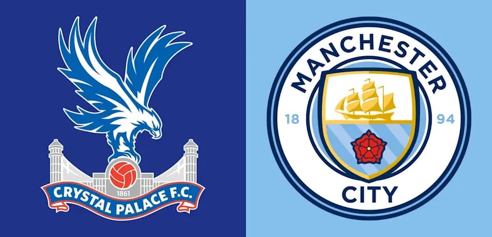 Logos of Crystal Palace F.C. and Manchester City