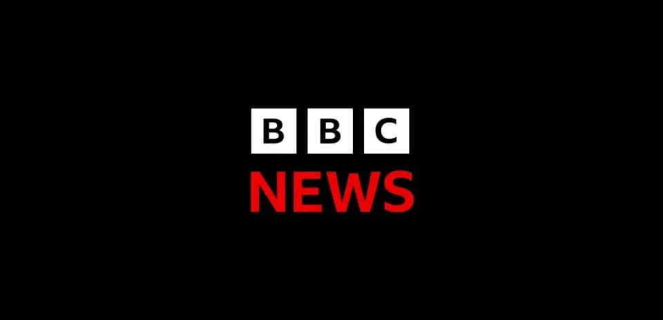 BBC News logo on black background