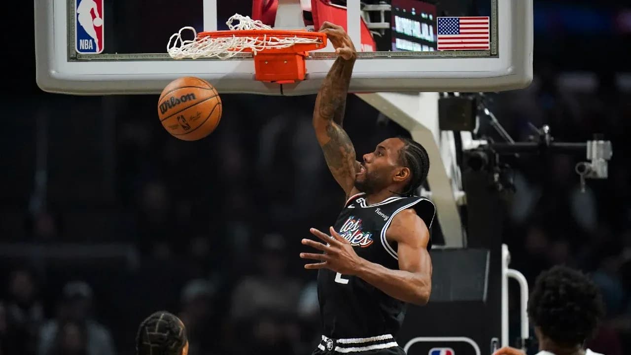 Player dunking a basketball into the hoop