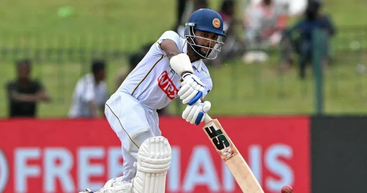 Batsman playing a shot during cricket match
