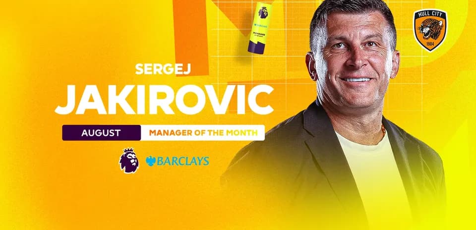 Sergej Jakirovic named Manager of the Month for August