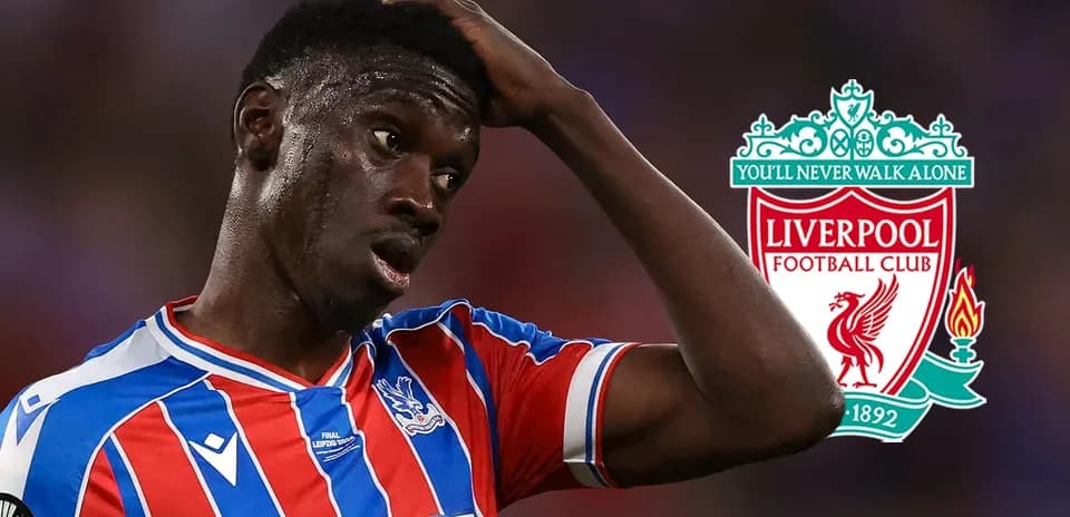 Crystal Palace player reacting during match against Liverpool