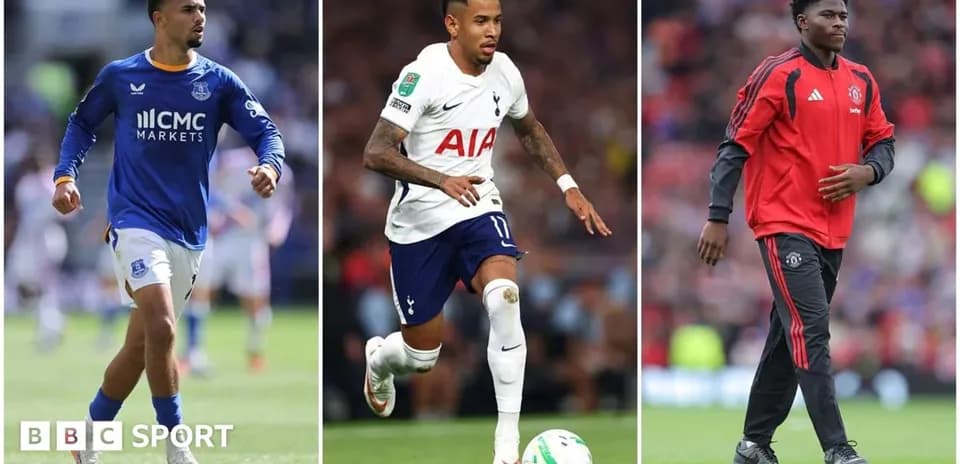 Three football players in action during matches