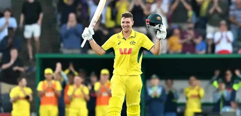 Cricketer celebrating after scoring a century