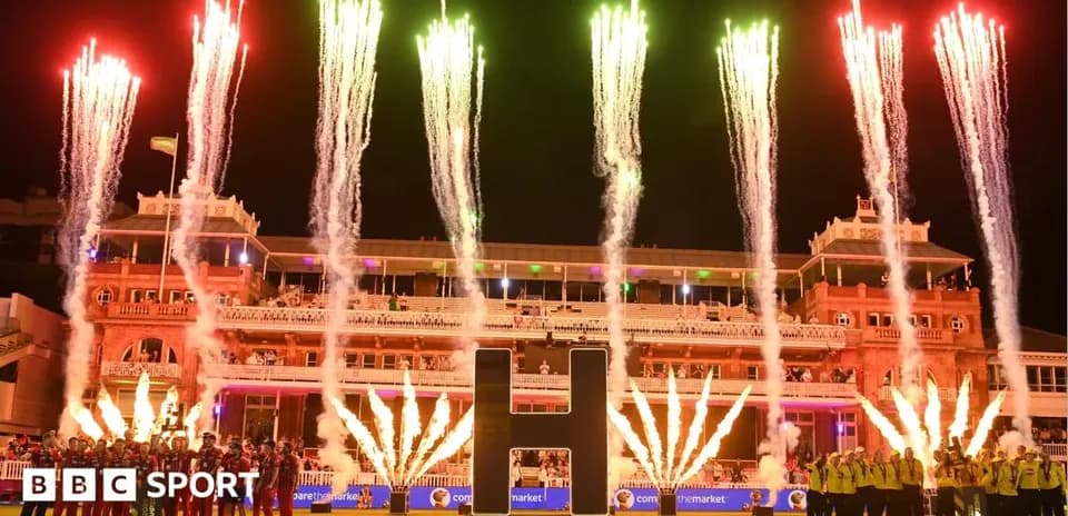 Fireworks display at The Hundred Final 2026