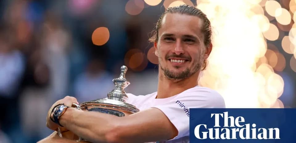 Player celebrating with trophy at awards ceremony