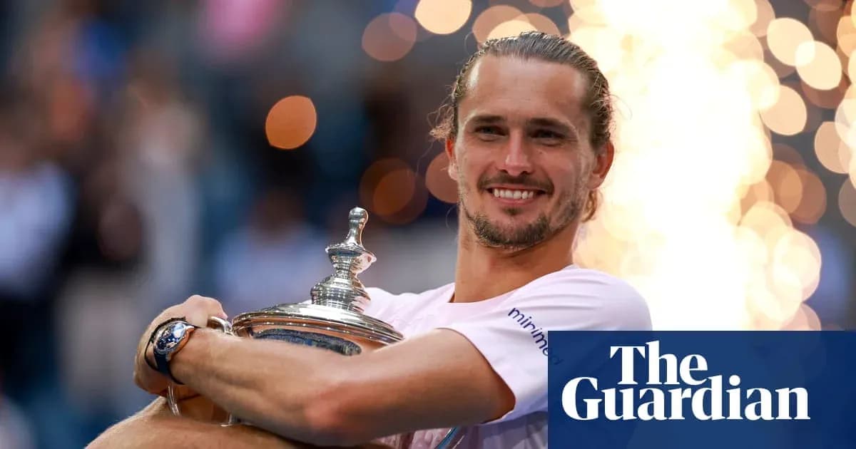 Player celebrating with trophy at awards ceremony