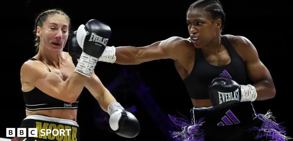 Boxers exchanging punches in a boxing match