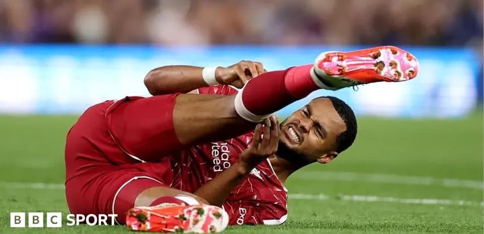 Player injured on the ground during match